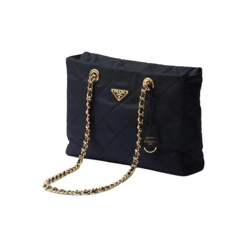 PRADA Re-EditionRe-Nylon Recycled Nylon Tote Bag Shopping Bag Handbag Medium Size Women's Navy-1