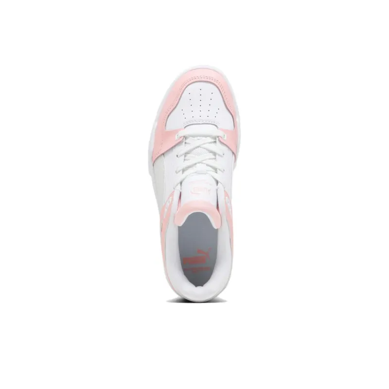 PUMA Slipstream Anti Slip Wear Resistant Low Top Skateboard Shoes Women's White Pink-3