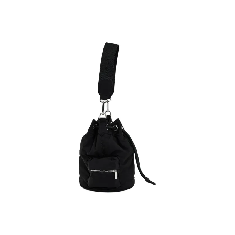 ZARA Polyamide Bucket Bags Shoulder Bags Women's Black-2