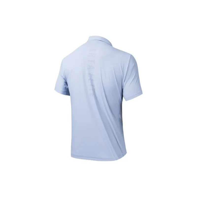 Anta Variety Training Collection Polo Shirt Men's Light Smoke Blue-1