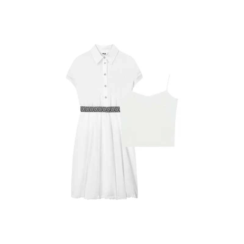 FILA SS24 Short Sleeved Dresses Women's Early Snow-2