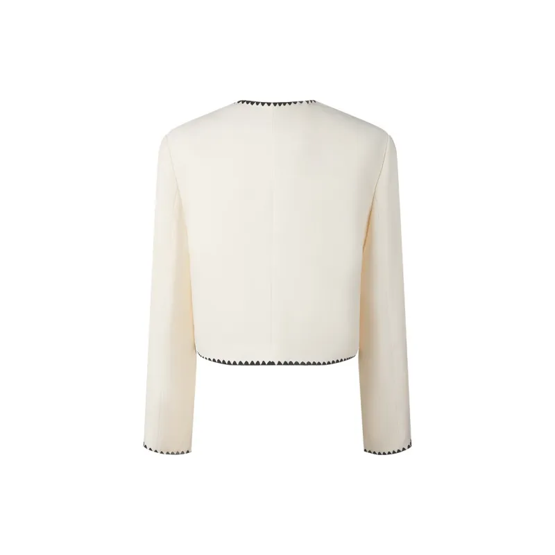 THE SEA LIFE Cropped Coat Women's Ice Cream-1