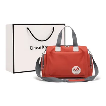 Simvay Clos Canvas Canvas Bag Luggage Bag Gym Bag Handbag Sports Bag Swim Bag Large Size Women's Joyful Red