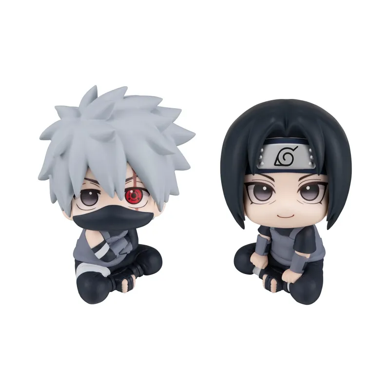 MegaHouse Naruto LOOKUP Dark Side Kakashi+Dark Side Itachi Bonus Included Chibi Figures-0