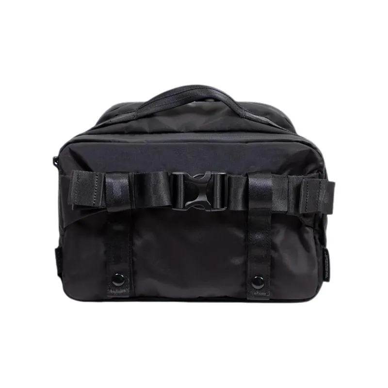 Doughnut Nylon Messenger Bag Crossbody Bag Shoulder Bag Unisex Black-3