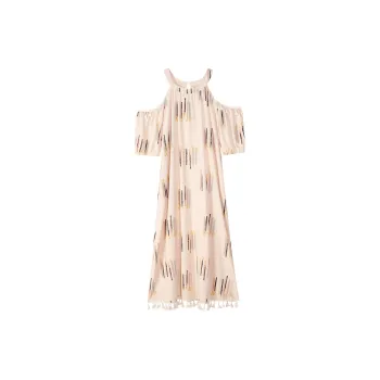 XUANZHITING Nightgown Women's Apricot