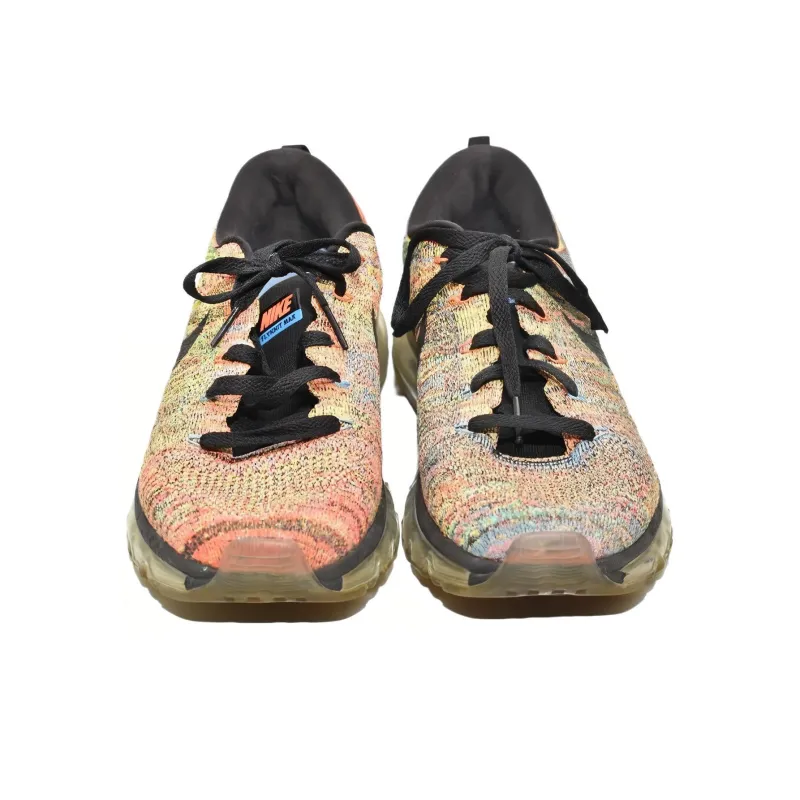 Nike Flyknit Air Max Multi Color Chalk Blue Hyper Orange Women's-3