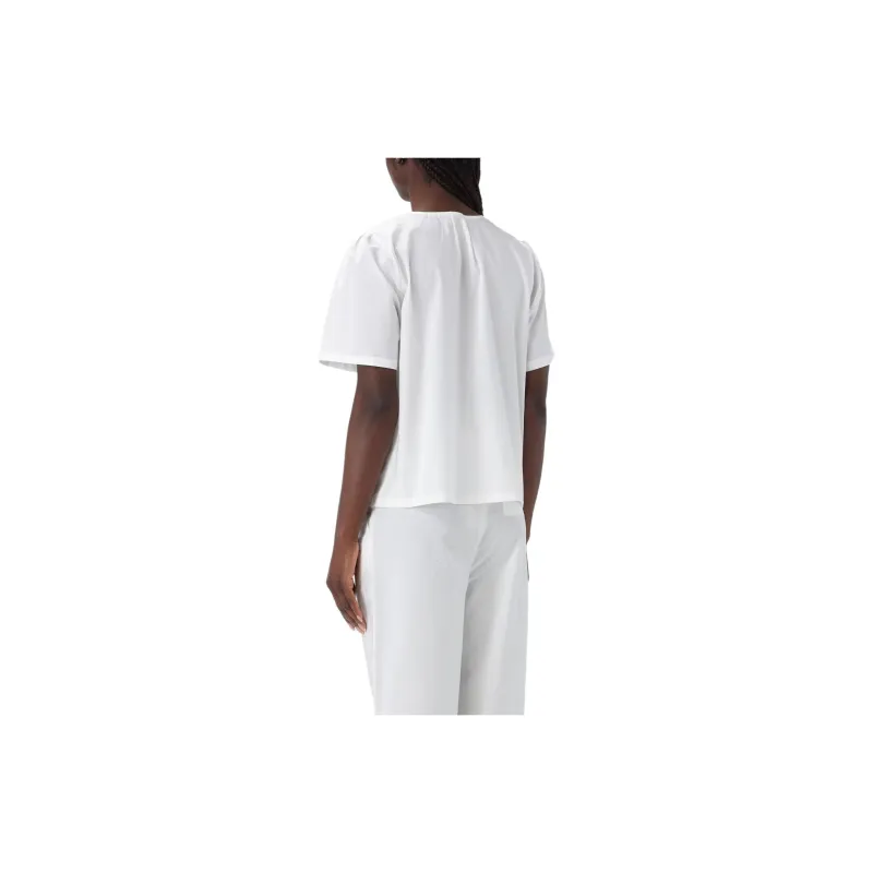 WOOLRICH V Neck Straight Hem Blouse-1
