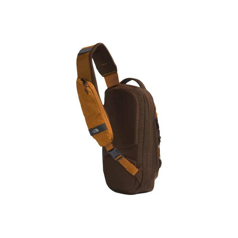 THE NORTH FACE Recycled Nylon Crossbody Bag Shoulder Bag Unisex Wooden Brown With Small Coffee Brown Accents-2
