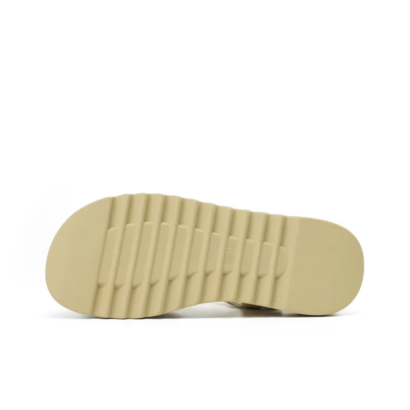 JOSINY Beach Sandals Women's Ecru/Yellow-12