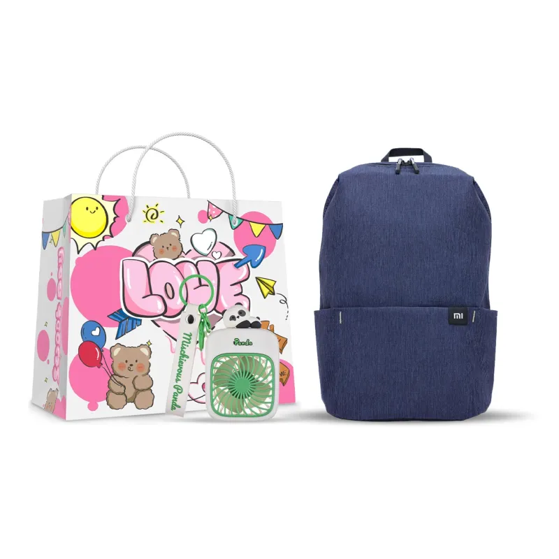 MI Polyester Backpack Regular Unisex Multicolor-10