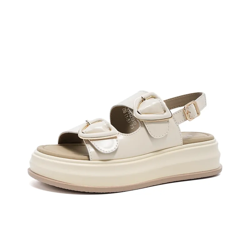 EBLAN Beach Sandals Women's Silver-1