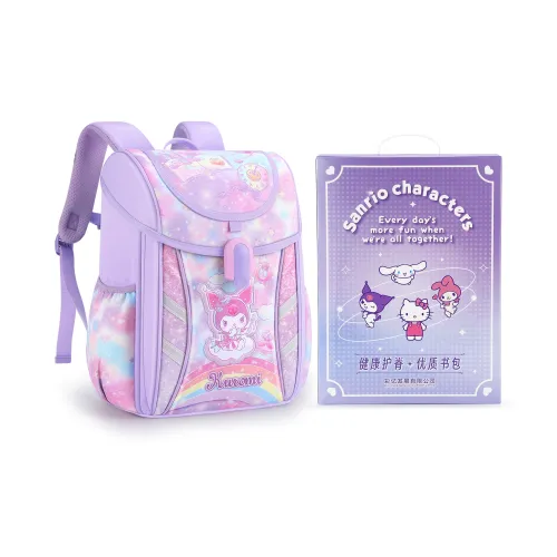 Hello Kitty Sanrio Series Student Backpacks Kulomi Purple [Brand Limited Gift Box - Give People Noodles]