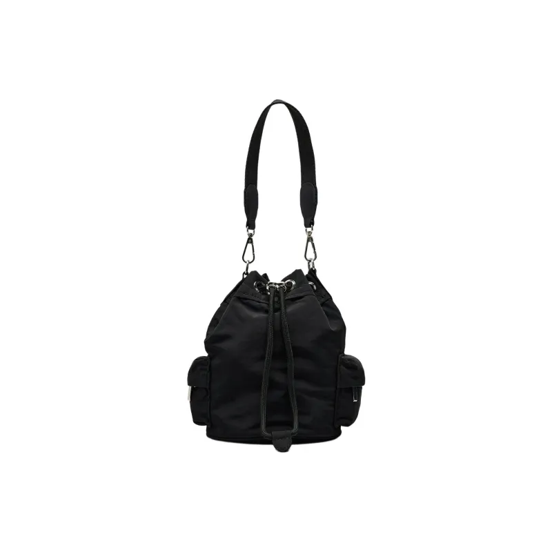 ZARA Polyamide Bucket Bags Shoulder Bags Women's Black-0