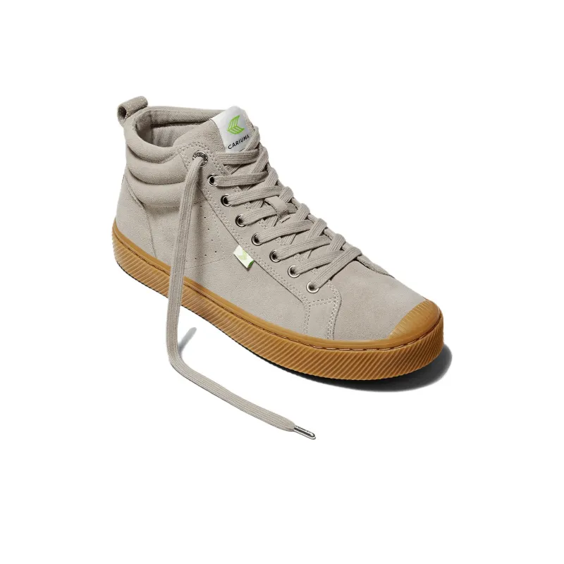 CARIUMA High Top Skateboard Shoes Unisex Brown-1