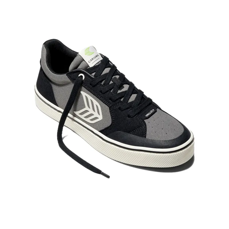 CARIUMA Low Top Skateboard Shoes Unisex Black Gray Color-1