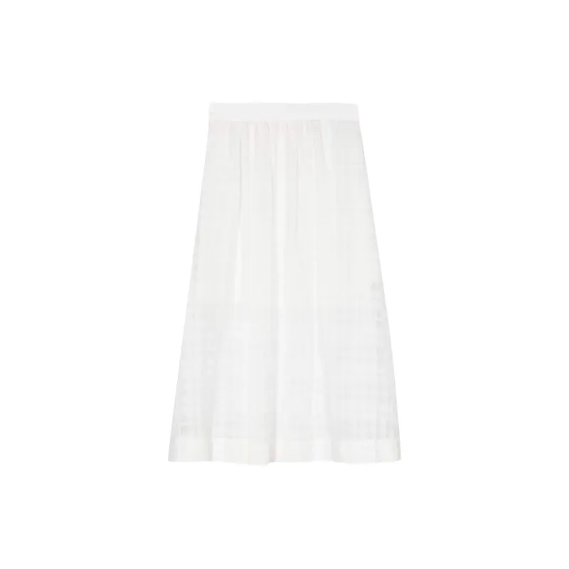 A.P.C SS24 Casual Long Skirts Women's Beige-1