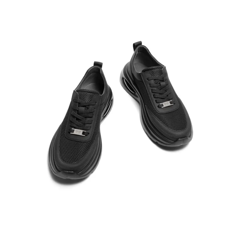 BELLE Wear-Resistant Slip-Resistant Low-Top Casual Shoes Men's Beige Black-6