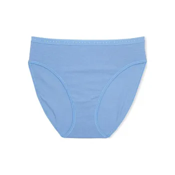 Victoria's Secret Stretch Cotton High-Leg Brief Panty/Blue Bonnet Underpants Women's 1 Pack Blue