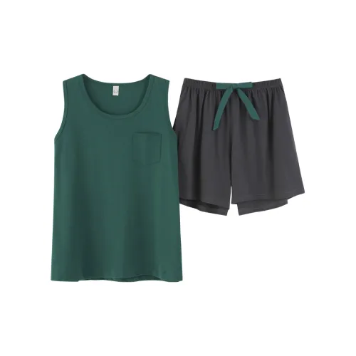 The Story Of The Flower Season Pajama Set Women's Green