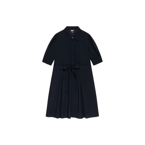 DKNY Short-Sleeved Dresses Women's Navy Blue