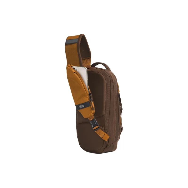 THE NORTH FACE Recycled Nylon Crossbody Bag Shoulder Bag Unisex Wooden Brown With Small Coffee Brown Accents-3