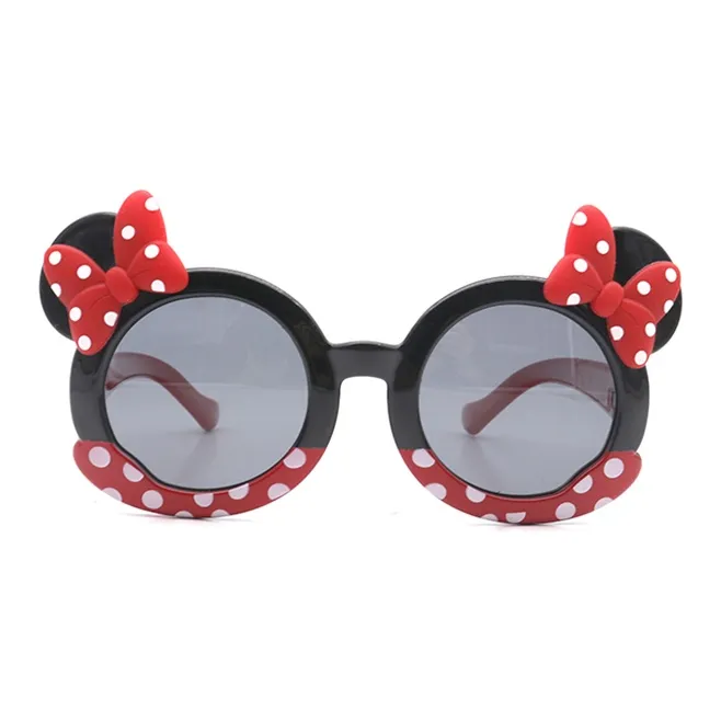 Disney Minnie Series TPEE Irregular Shape Sunglasses Kids' Plum Red Black-1
