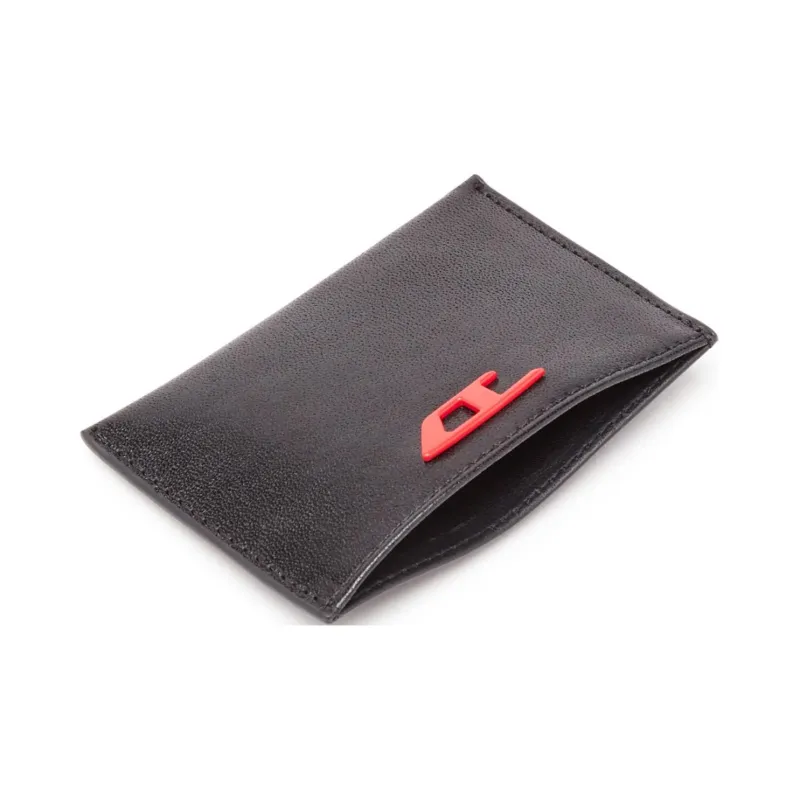 DIESEL Rave Logo Plaque Cardholder-2