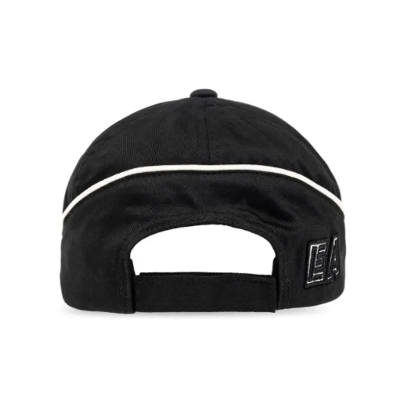 EMPORIO ARMANI Cotton Baseball Caps Unisex Black-1