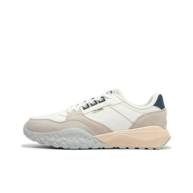 361° Slip-Resistant Breathable Low-Top Casual Shoes Men's White Gray-0