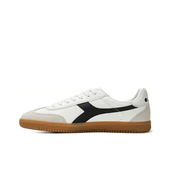 Diadora Anti Slip Wear Resistant Low Top Skateboard Shoes Unisex White