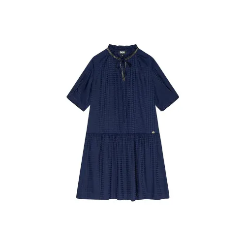 DKNY Short-Sleeved Dresses Women's Navy Blue