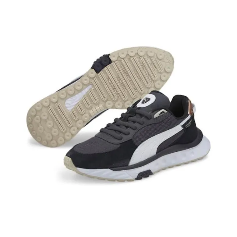 PUMA Wild RiderRihanna Fenty Cushioning Anti-Slip And Wear-Resistant Low-Top Training Shoes Women's Rose Gold-4