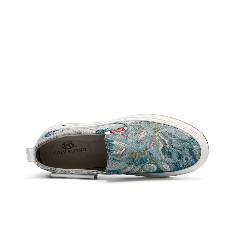 Kemaron Low Top Canvas Shoes Men's Blue-5
