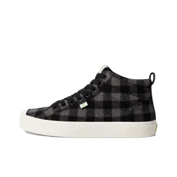 CARIUMA High-Top Skateboard Shoes Unisex Black Gray