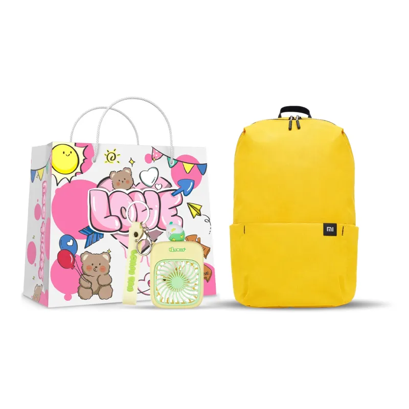 MI Polyester Backpack Regular Unisex Multicolor-12