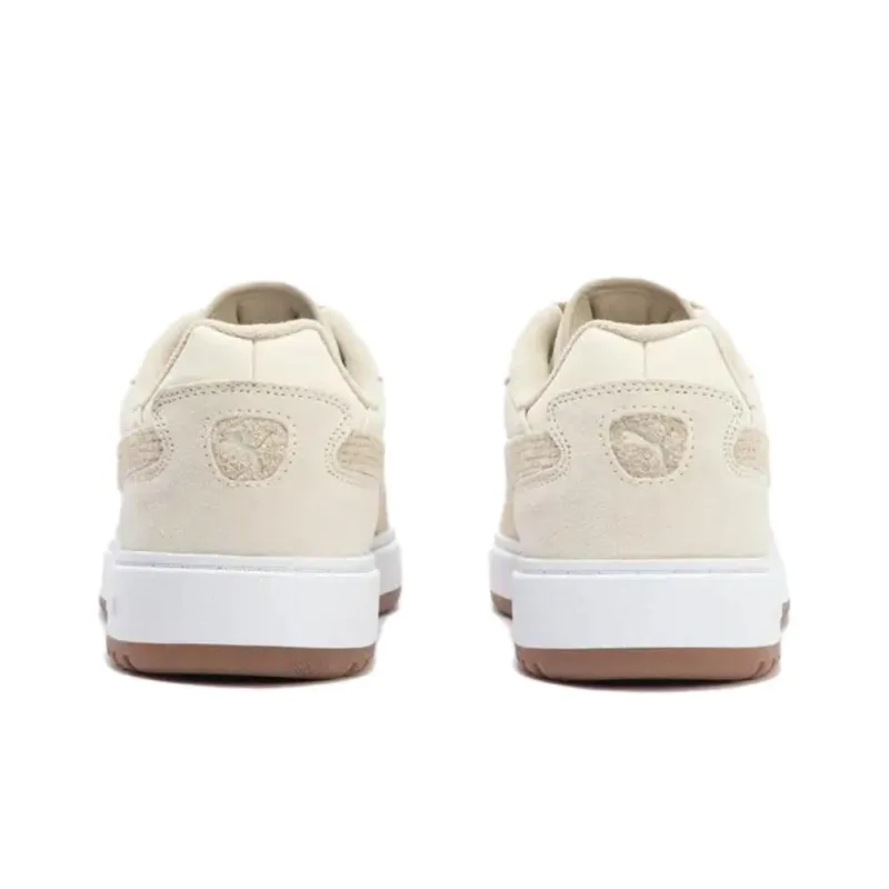 PUMA Doublecourt Wear Resistant Low Top Skateboard Shoes Unisex Light Yellow-3