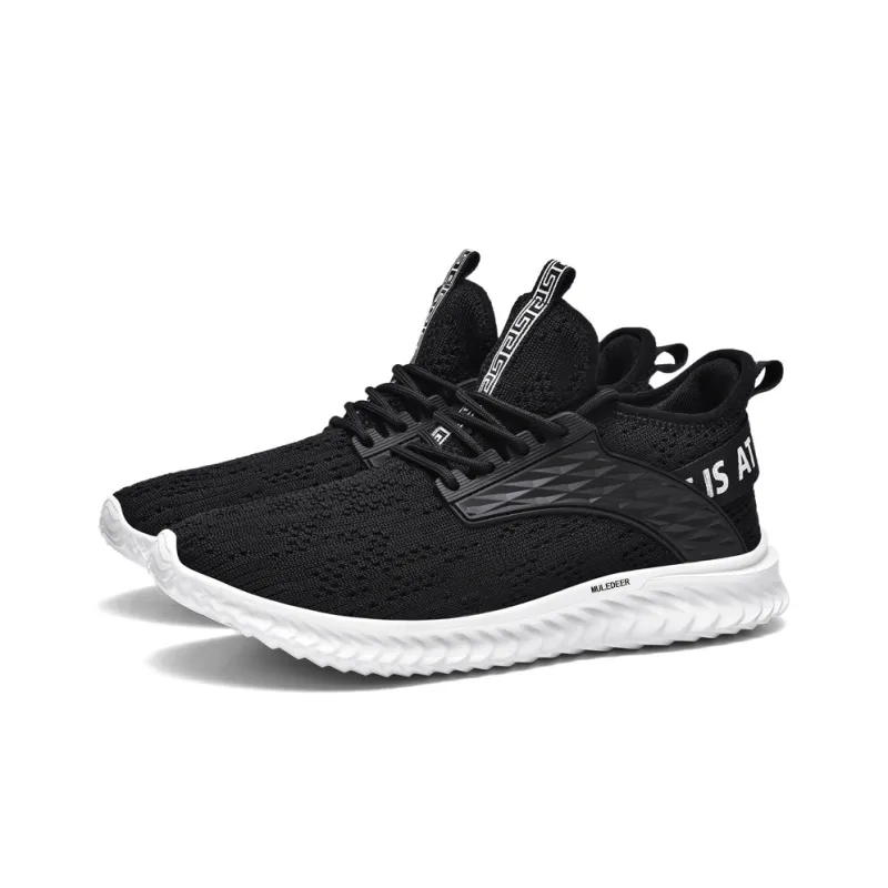 Black tailed Deer Muledeer Breathable And Lightweight Low Top Running Shoes Men's-5