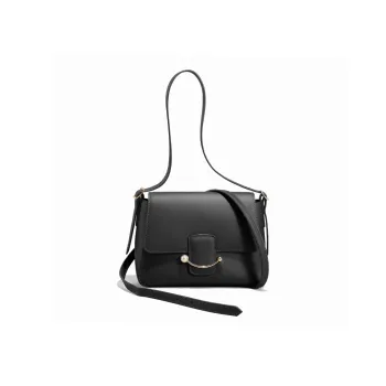 TOMATO&POTATO Cow Leather Shoulder Bag Women's Black