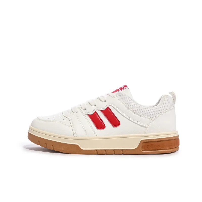 Humanism 1986 Skateboard Shoes Men Low Top White Red/White Black-0