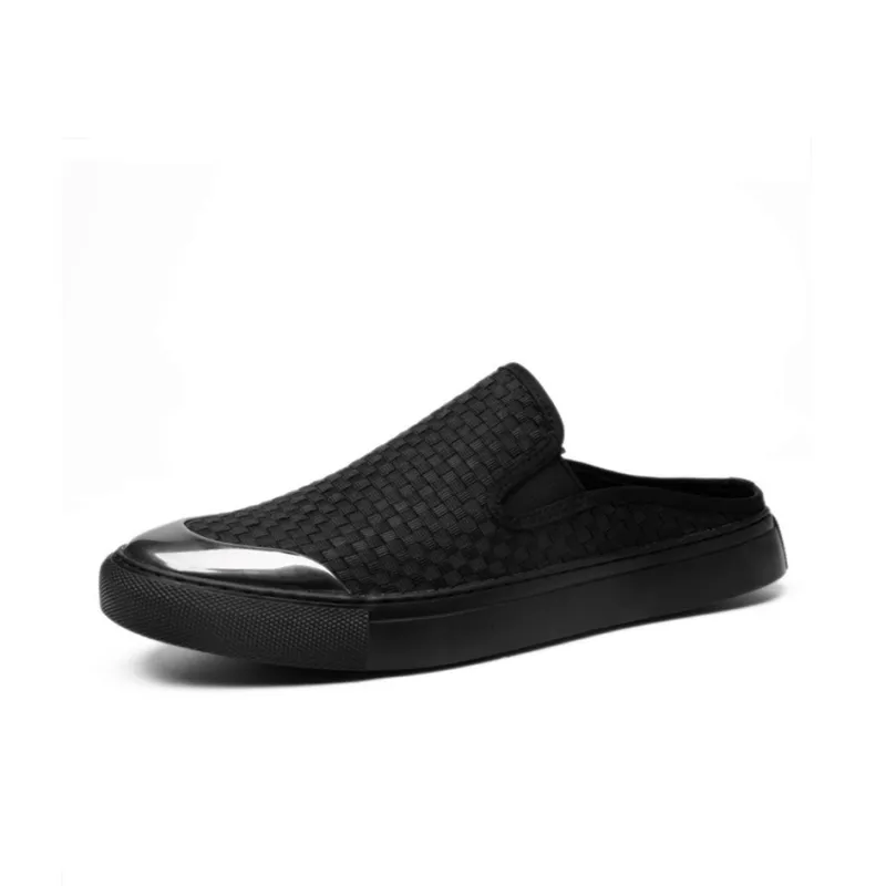 Romon Wrap toe Slippers Men's Black-1