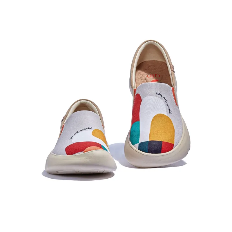 U.IN Painted Travel Shoes Extension Theme Collection Low-Top Casual Shoes Men's-7