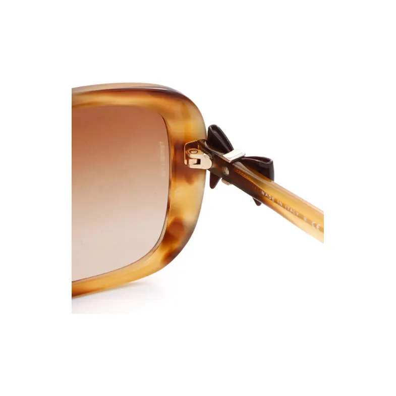 CHANEL Pre-Owned 2000s CC Bow-detail Rectangle-frame Sunglasses-2