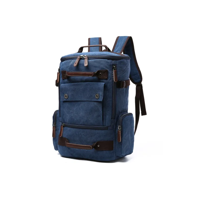 CMLZIUA Canvas Backpack Regular Unisex Coffee/Blue/Black/Khaki/Gray/Green Camouflage/Yellow Camouflage/Army Green-5