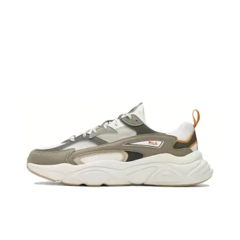 FILA MARS 1S Mars Cushioning Anti Slip And Wear Resistant Breathable Rebound Low Top Casual Shoes Men's White Green