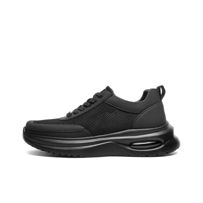 BELLE Wear-Resistant Slip-Resistant Low-Top Casual Shoes Men's Beige Black-4