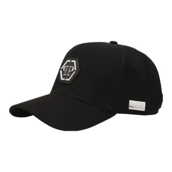 PHILIPP PLEIN Cotton Baseball Caps Men's Black