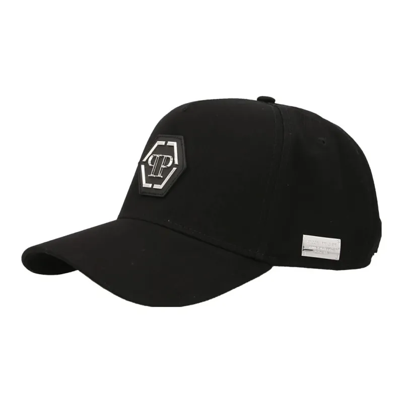 PHILIPP PLEIN Cotton Baseball Caps Men's Black-0