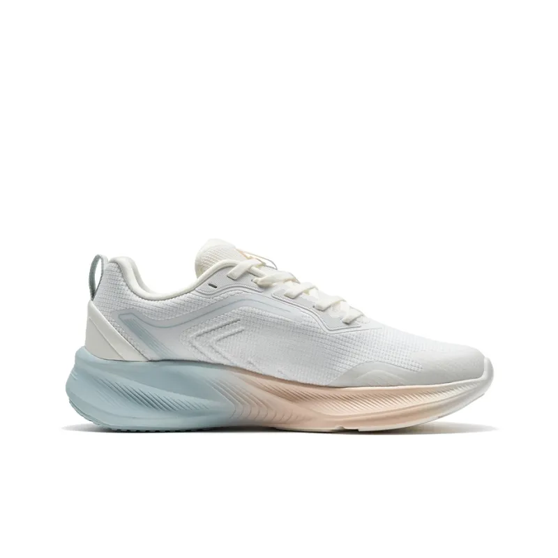 XTEP Cushioning Lightweight Low Top Running Shoes Women's Sail White/Snow Mist Green-1