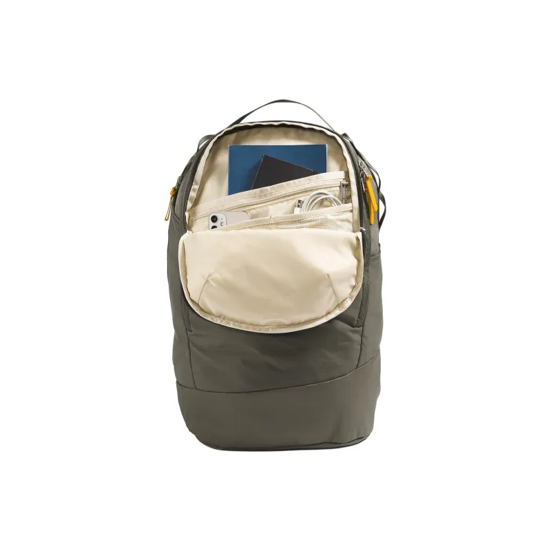 THE NORTH FACE PU Backpack Women's New Taupe Green Heather & Arrowwood Yellow-4